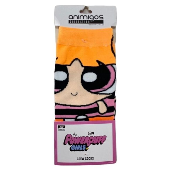 Bioworld Powerpuff Girls Blossom Crew Socks - Picture 1 of 3